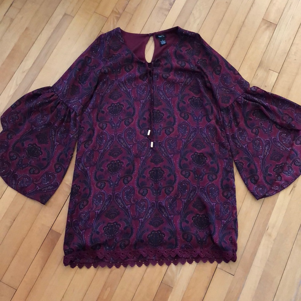 Purple Paisley Dress